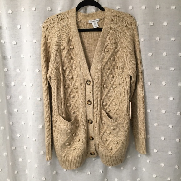 Long Pom Pom cardigan - Picture 1 of 2